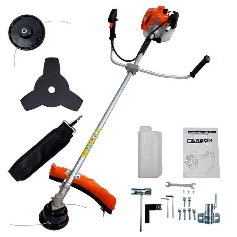 Roçadeira a Gasolina Lateral Carbon Fak 52CC 2,5HP Profissional