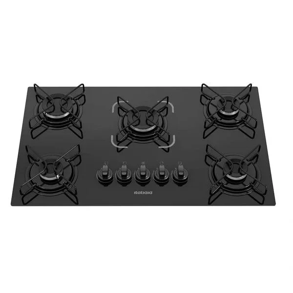 Cooktop Itatiaia 5 Bocas Essencial Preto - Bivolt